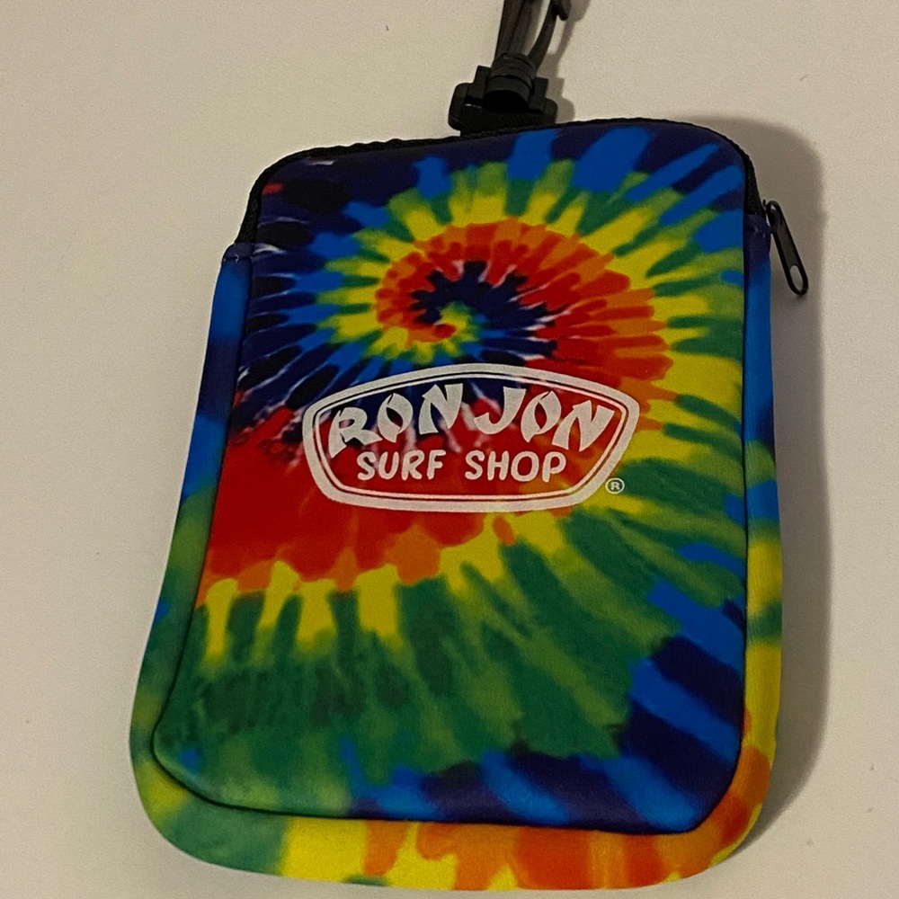 Ron Jon Pouch. Tie dyed print.